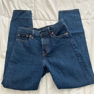Levis Button-Fly Straight Jeans